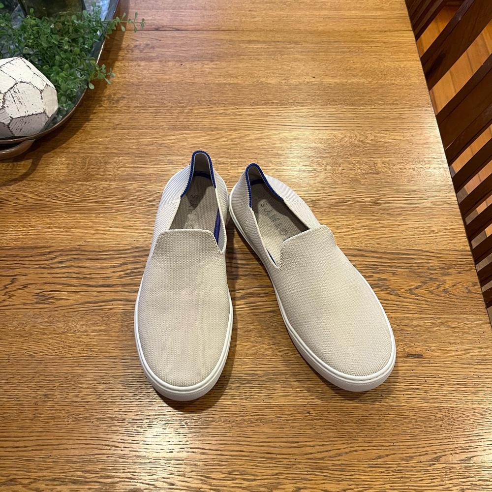 Rothy's Beige Slip-On Sneakers